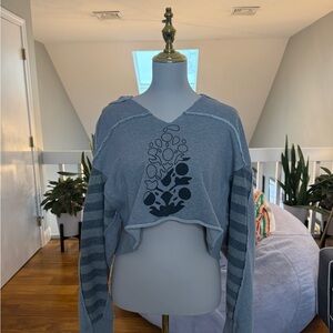 FP Movement by Free People Nights Like This Hoodie grey size small